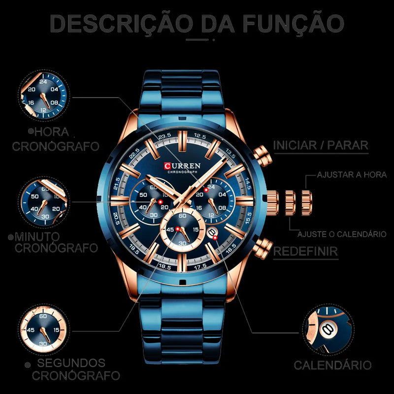 Relógio New Curren-Kalumar