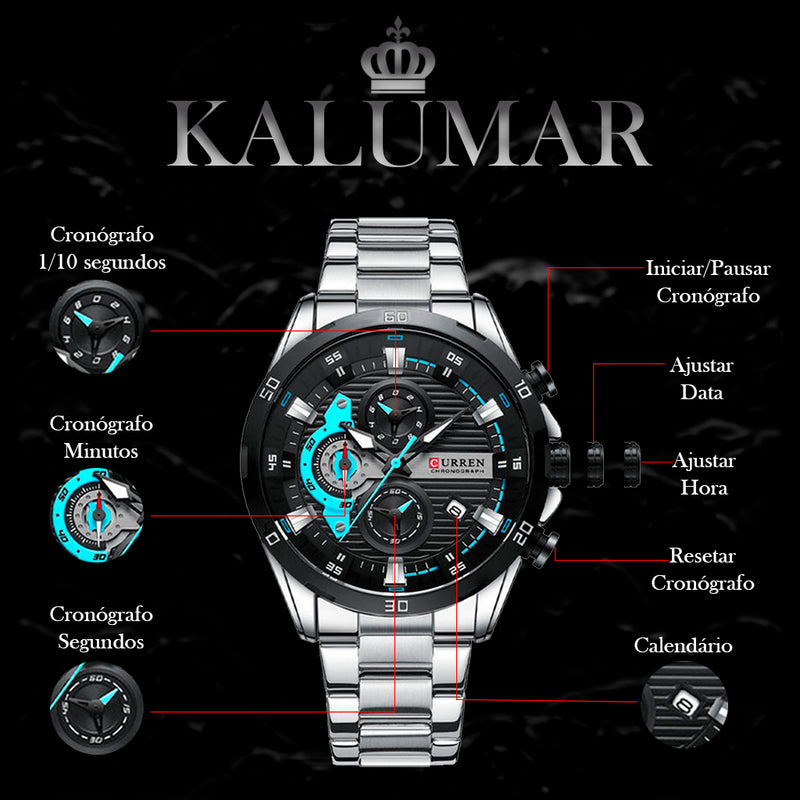 Relógio Masculino Átenis CURREN-Kalumar